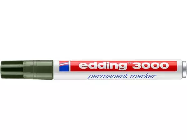 Een VILTSTIFT EDDING 3000 ROND 1.5-3MM OLIJFGROEN koop je bij Kantoorvakhandel van der Heijde