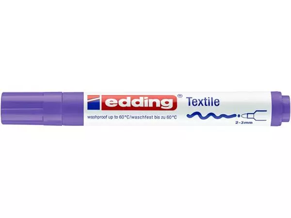 Een Viltstift edding 4500 textiel rond 2-3mm neon violet koop je bij NiceSupplies.nl