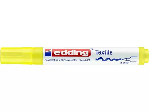 Een Viltstift edding 4500 textiel rond 2-3mm neon geel koop je bij NiceSupplies.nl