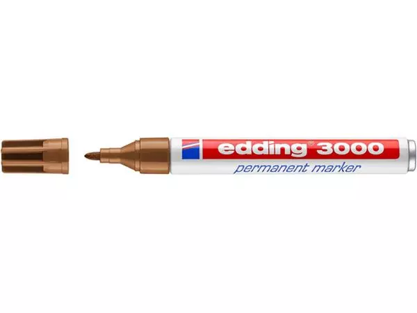 Een Viltstift edding 3000 rond 1.5-3mm okergeel koop je bij Van Leeuwen Boeken- en kantoorartikelen