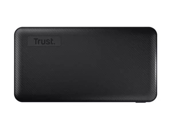 Een Powerbank Trust Primo 10.000 mAh eco zwart koop je bij Unimark Office B.V.