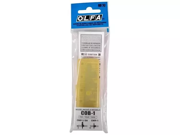 Een Reservemes Olfa COB-1 blister à 15 stuks koop je bij NiceSupplies.nl