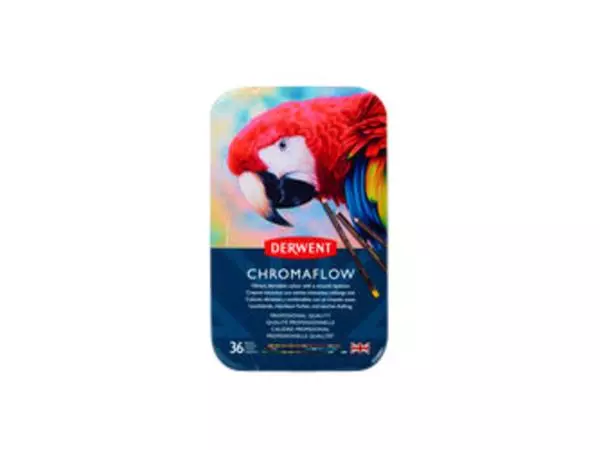 Een Kleurpotloden Derwent Chromaflow set à 36 kleuren koop je bij Van Leeuwen Boeken- en kantoorartikelen