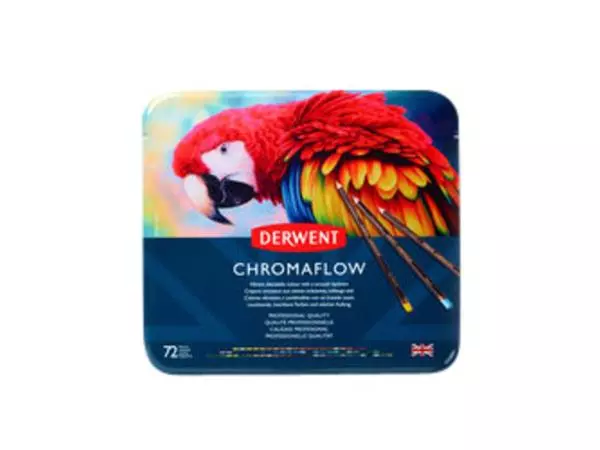 Een Kleurpotloden Derwent Chromaflow set à 72 kleuren koop je bij NiceSupplies.nl