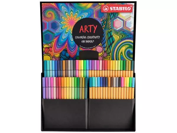 Een Fineliner STABILO point 88 & Pen 68 Arty creative assorti luxe box à 68 stuks koop je bij Kantoorvakhandel van der Heijde