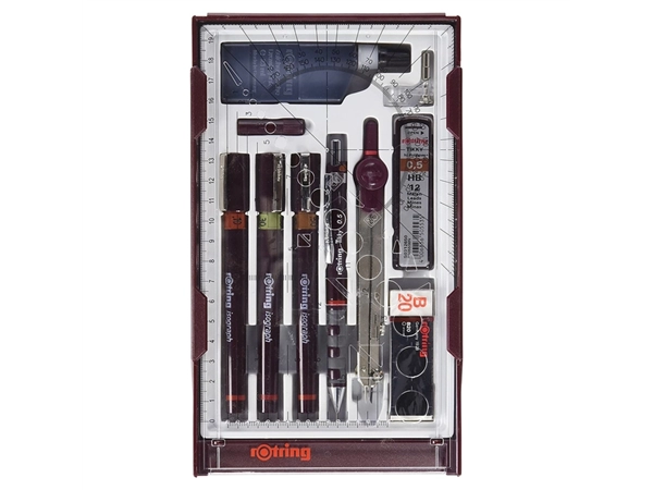 Een Tekenset rOtring Isograph Master 10-delig koop je bij Tonerinktshop