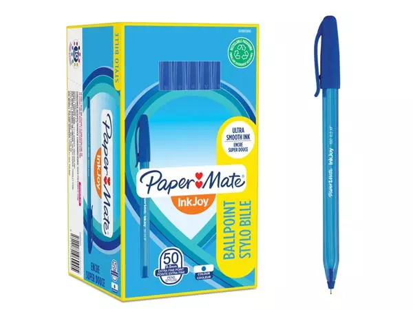Een Balpen Paper Mate Inkjoy 100 fijn blauw koop je bij L&N Partners voor Partners B.V.