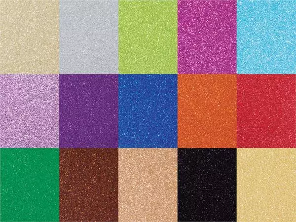 Een Glitterkarton Folia 50x70cm 300gr 15 vel 15 kleuren koop je bij L&N Partners voor Partners B.V.