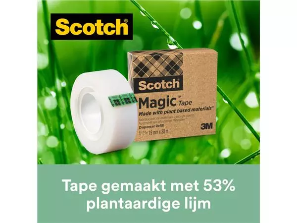 Een Plakband Scotch Magic 810 19mmx33m transparant 14 rollen + plakbandhouder zwart koop je bij L&N Partners voor Partners B.V.