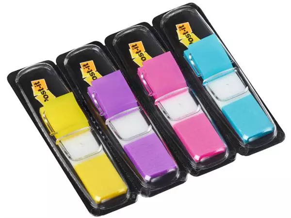 Een Indextabs 3M Post-it 683 11.9x43.2mm 4 kleuren koop je bij Goedkope Kantoorbenodigdheden