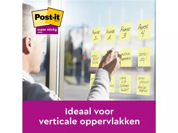 Een Memoblok 3M Post-it 622 Super Sticky 47.6x47.6mm geel 21 + 3 gratis koop je bij L&N Partners voor Partners B.V.