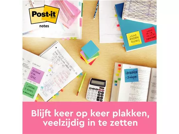 Memoblok 3M Post-it 654 76x76mm Energetic Colours