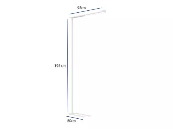 Een Vloerlamp MAUL Jet LED dimbaar hg 195 cm wit koop je bij EconOffice