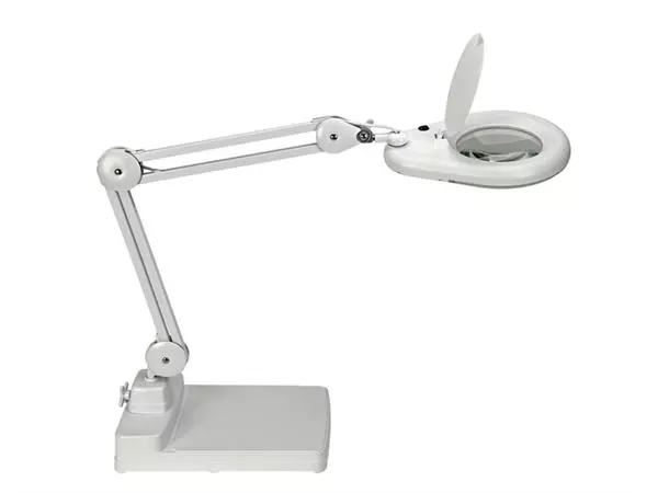 Een Lampe Loupe MAULviso LED socle blanc koop je bij Van Hoye Kantoor BV