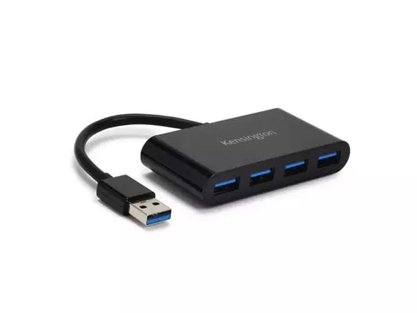 Een HUB KENSINGTON USB 4-POORTS USB 3.0 koop je bij Kantoorvakhandel van der Heijde