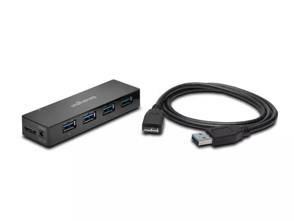 Een Hub Kensington USB 3.0 4-Poorten met oplader koop je bij NiceSupplies.nl