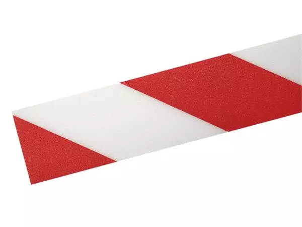 Een Vloermarkeringstape DURALINE 50mmx30m rood-wit koop je bij NiceSupplies.nl