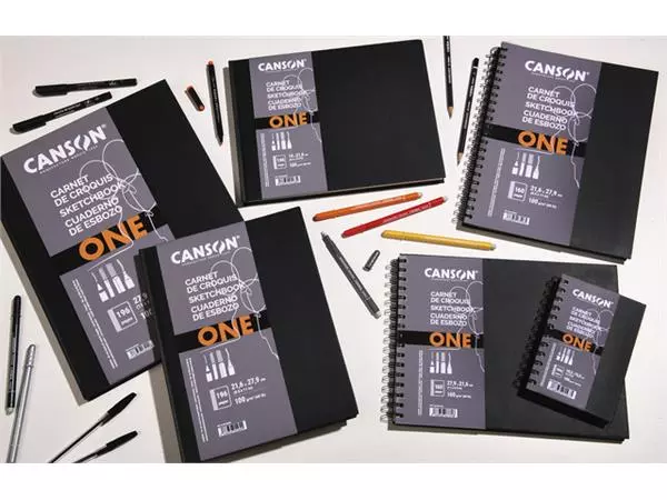 Een Tekenboek Canson Art Book One 21.6x14cm 100gr 80vel hardcover koop je bij NiceSupplies.nl