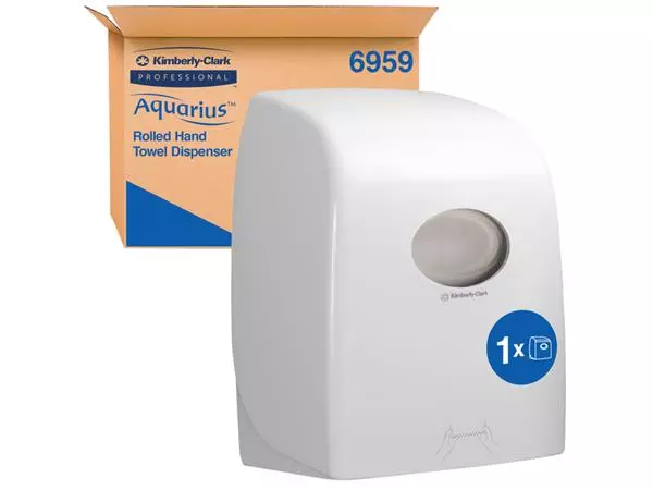 Een Handdoekroldispenser Aquarius wit 6959 koop je bij Van Leeuwen Boeken- en kantoorartikelen