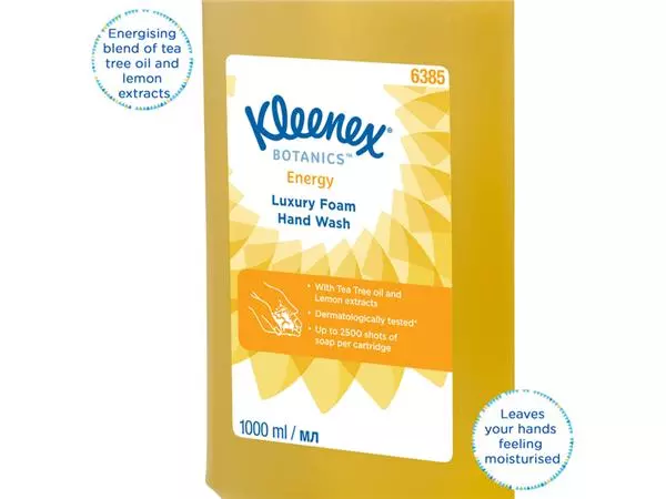 Een HANDZEEP KLEENEX 6385 BOTANICS FOAM GEEL 1LITER koop je bij Kantoorvakhandel van der Heijde