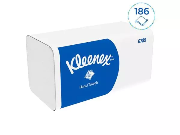 Een Handdoek Kleenex i-vouw 2-laags 21x21.5cm 15x186stuks wit 6789 koop je bij NiceSupplies.nl