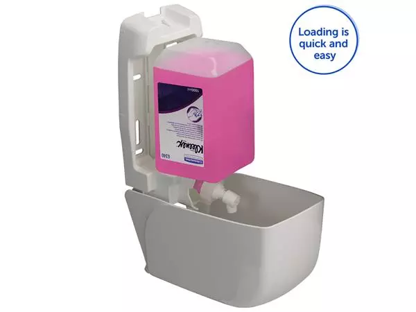 Een Handzeepdispenser Aquarius 1 liter wit 6948 koop je bij Kantoorvakhandel van der Heijde