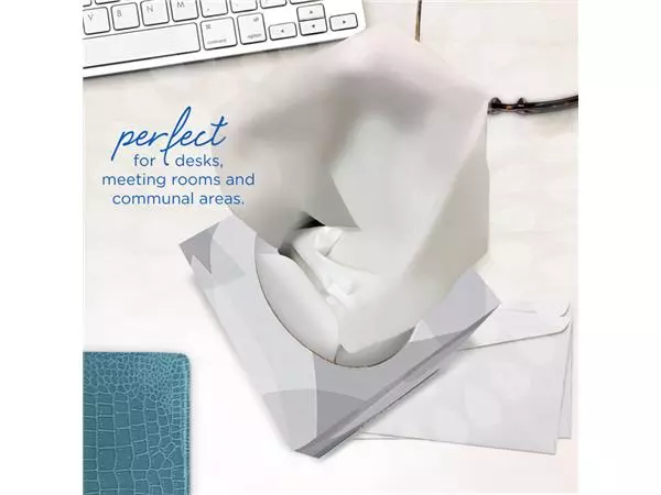 Een FACIAL TISSUES KLEENEX 8834 2-LAAGS KUBUS WIT koop je bij Kantoorvakhandel van der Heijde