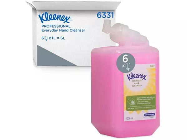 Een Handzeep Kleenex dagelijk gebruik roze 1 liter 6331 koop je bij L&N Partners voor Partners B.V.