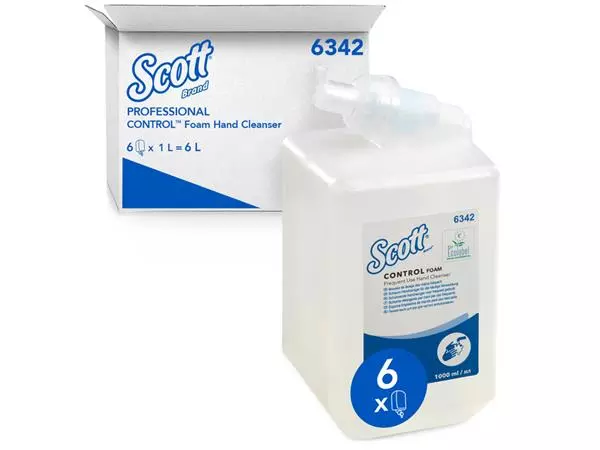 Een Handzeep Scott Control foam frequent gebruik 1 liter 6342 koop je bij EconOffice