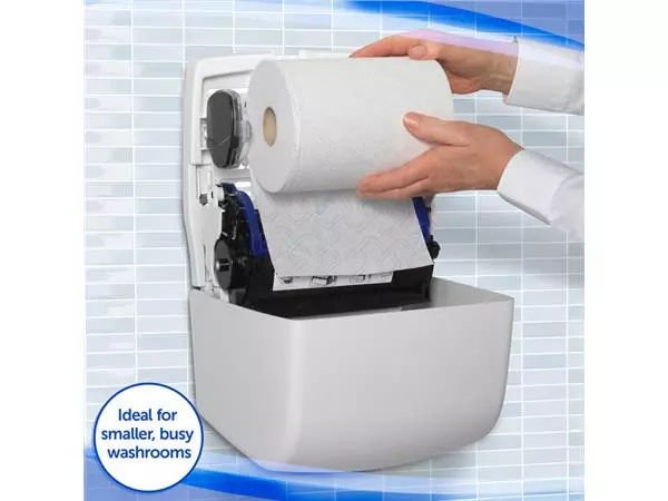 Een Handdoekroldispenser Aquarius Slimroll wit 7955 koop je bij NiceSupplies.nl