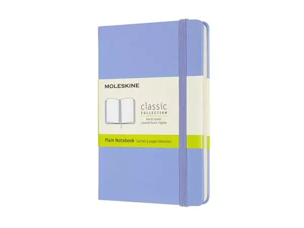 Een Notitieboek Moleskine pocket 90x140mm blanco hard cover hydrangea blue koop je bij Van Leeuwen Boeken- en kantoorartikelen