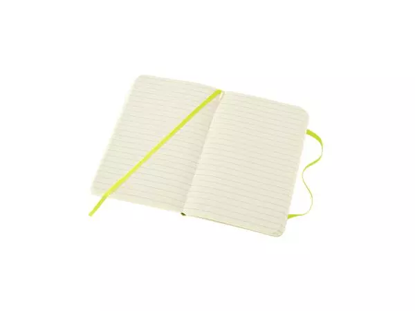 Een Notitieboek Moleskine pocket 90x140mm lijn soft cover lemon green koop je bij Kantoorvakhandel van der Heijde