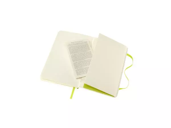 Een Notitieboek Moleskine pocket 90x140mm lijn soft cover lemon green koop je bij Buro De Peuter