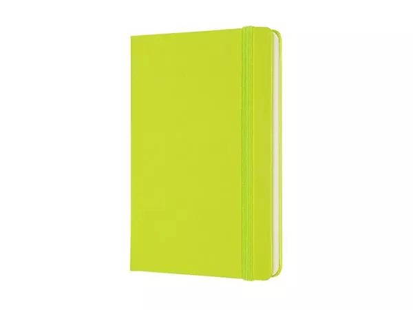 Een Notitieboek Moleskine pocket 90x140mm blanco hard cover lemon green koop je bij Buro De Peuter