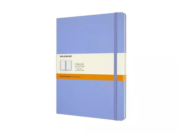 Notitieboek Moleskine XL 190x250mm lijn hard cover hydrangea blue