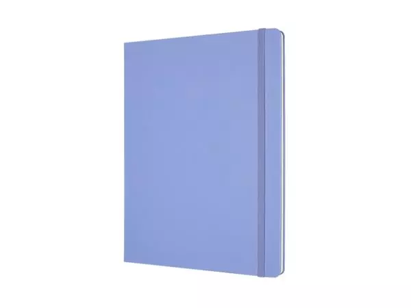 Een Notitieboek Moleskine XL 190x250mm lijn hard cover hydrangea blue koop je bij Buro De Peuter