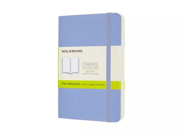 Een Notitieboek Moleskine pocket 90x140mm blanco soft cover hydrangea blue koop je bij Van Leeuwen Boeken- en kantoorartikelen