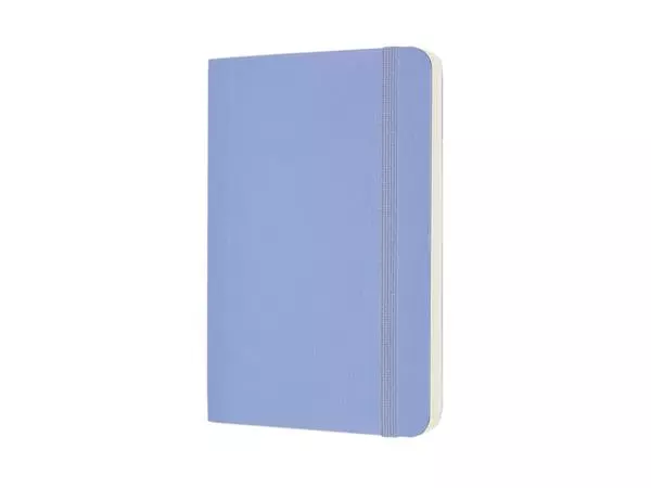 Een Notitieboek Moleskine pocket 90x140mm blanco soft cover hydrangea blue koop je bij Buro De Peuter