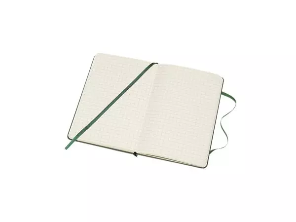 Een Notitieboek Moleskine pocket 90x140mm ruit 5x5mm hard cover myrtle green koop je bij Kantoorvakhandel van der Heijde