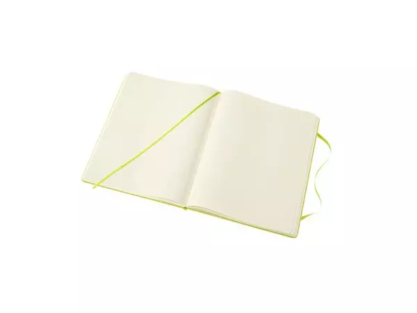 Een Notitieboek Moleskine XL 190x250mm blanco hard cover lemon green koop je bij Kantoorvakhandel van der Heijde