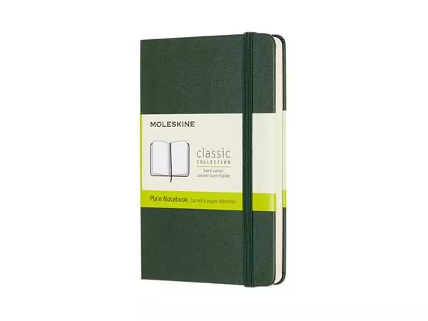 Een Notitieboek Moleskine pocket 90x140mm blanco hard cover myrtle green koop je bij EconOffice