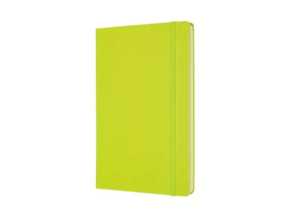 Een Notitieboek Moleskine large 130x210mm blanco hard cover lemon green koop je bij Buro De Peuter