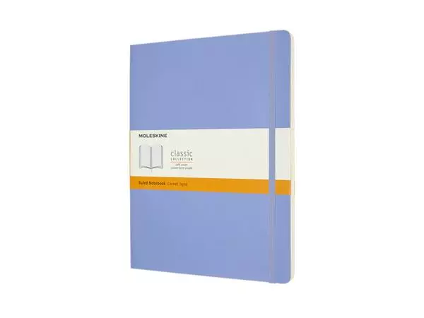 Een Notitieboek Moleskine XL 190x250mm lijn soft cover hydrangea blue koop je bij KantoorProfi België BV