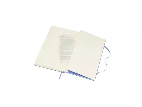 Een Notitieboek Moleskine large 130x210mm blanco hard cover hydrangea blue koop je bij Buro De Peuter