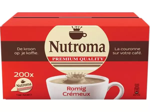 Een Koffiemelkcups Nutroma 200x7.5gr koop je bij De Angelot