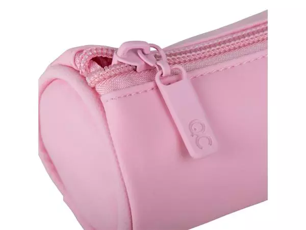 Een Pennenetui Quattro Colori rond 20x6x6cm Rosa Confetto koop je bij NiceSupplies.nl