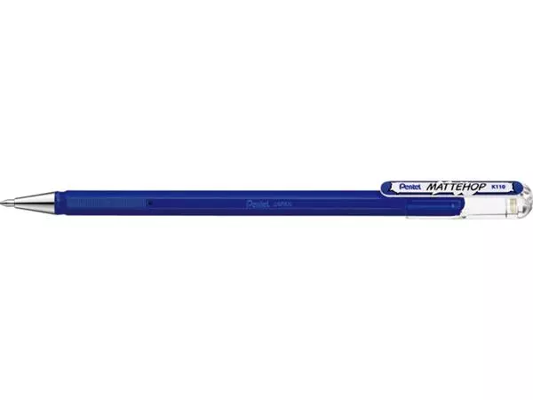 Een Gelschrijver Pentel K110 Mattehop medium blauw koop je bij Unimark Office B.V.
