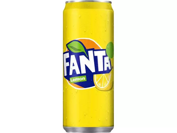 Een Frisdrank Fanta lemon blik 330ml koop je bij Goedkope Kantoorbenodigdheden