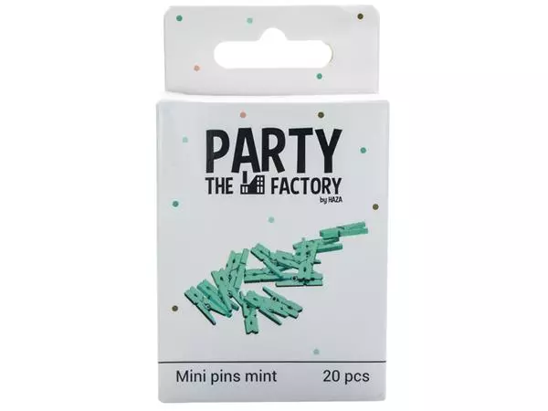 Een Knijpers Haza mini mintgroen zak à 20 stuks koop je bij NiceSupplies.nl