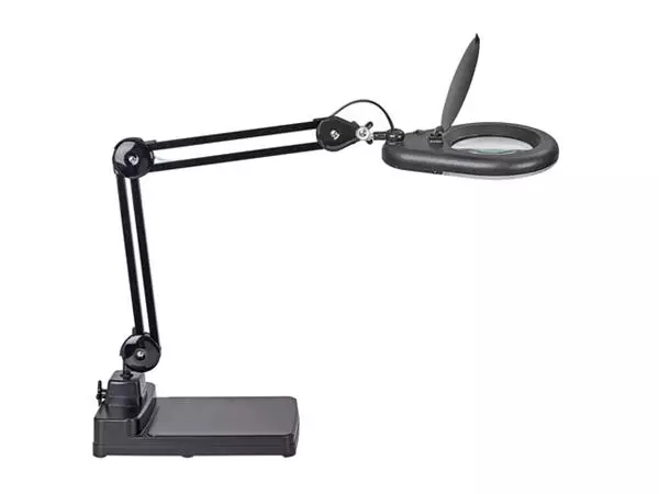 Een Loeplamp MAUL Viso LED met voet zwart koop je bij Klik Office BV